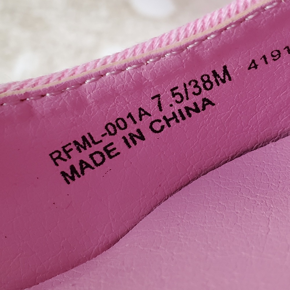 Chinese Laundry Rozie Womens Heel Pumps Sz 7.5 M Pink Denim Slingback Block Heel - Picture 5 of 10